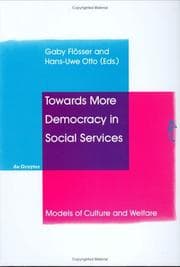 Tapa de Towards more democracy in social services