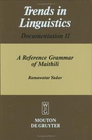 Tapa de A reference grammar of Maithili