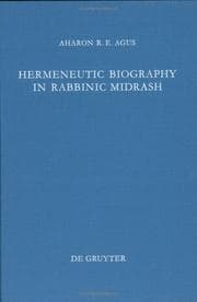 Tapa de Hermeneutic biography in rabbinic midrash
