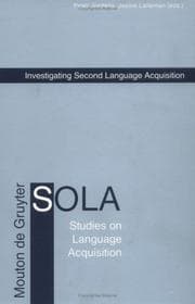 Tapa de Investigating second language acquisition