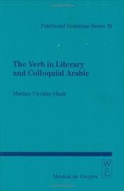 Tapa de The verb in literary and colloquial Arabic
