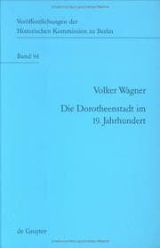 Tapa de Die Dorotheenstadt Im 19. Jahrhundert