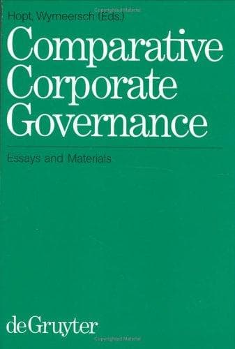 Tapa de Comparative Corporate Governance