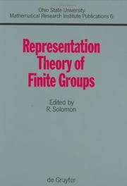 Tapa de Representation Theory of Finite Groups