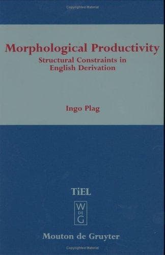 Tapa de Morphological productivity