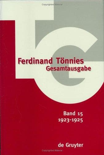 Tapa de Gesamtausgabe: Bd 15