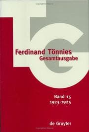 Tapa de Gesamtausgabe: Bd 15