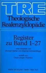 Tapa de Theologische Realenzyklopadie, Tre