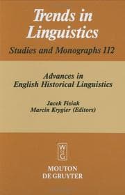 Tapa de Advances in English historical linguistics (1996)
