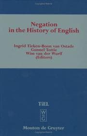 Tapa de Negation in the history of English