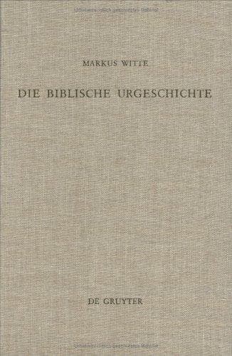 Tapa de Die biblische Urgeschichte