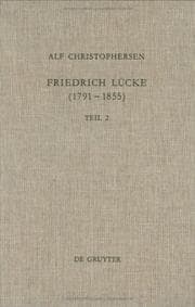 Tapa de Friedrich Lucke, 1791-1855