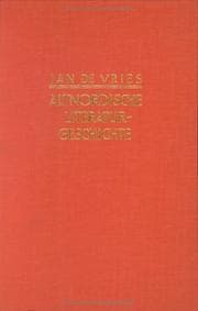 Tapa de Altnordische Literaturgeschichte