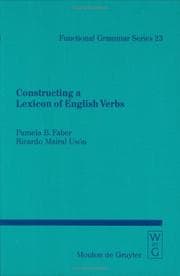 Tapa de Constructing a lexicon of English verbs