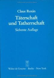 Tapa de Taterschaft Und Tatherrschaft