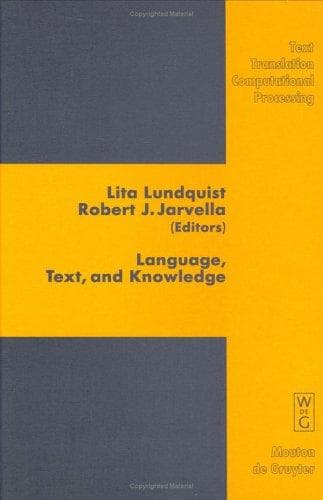 Tapa de Language, text, and knowledge