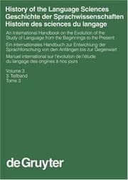 Tapa de History Of The Language Sciences