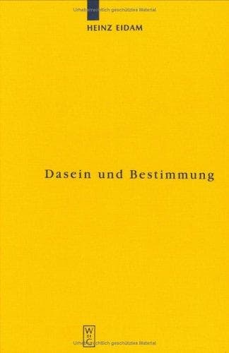 Tapa de Dasein Und Bestimmung