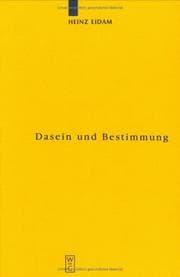 Tapa de Dasein Und Bestimmung
