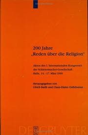 Tapa de 200 Jahre "Reden Uber Die Religion"