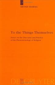 Tapa de To the things themselves