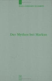 Tapa de Der Mythos bei Markus