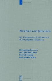 Tapa de Abschied Vom Jahwisten