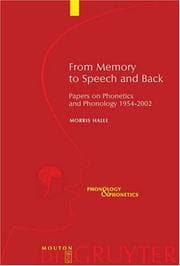 Tapa de From memory to speech and back