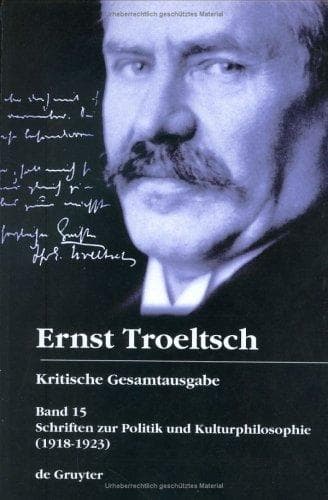 Tapa de Ernst Troeltsch