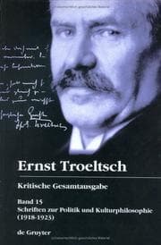 Tapa de Ernst Troeltsch