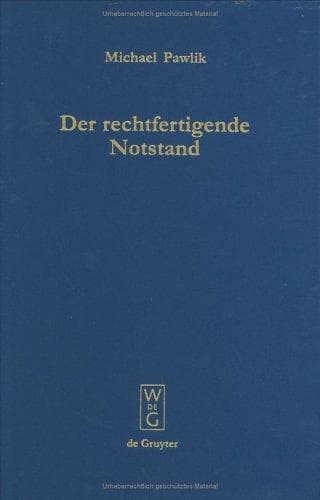 Tapa de Der Rechtfertigende Notstand