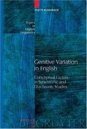 Tapa de Genitive variation in English