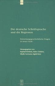 Tapa de Die deutsche Schriftsprache und die Regionen