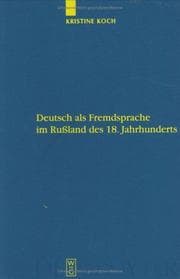 Tapa de Deutsch als Fremdsprache im Russland des 18. Jahrhunderts