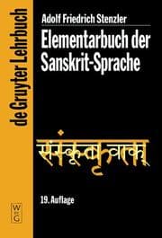 Tapa de Elementarbuch der Sanskrit-Sprache