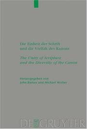 Tapa de Die Einheit der Schrift und die Vielfalt des Kanons =