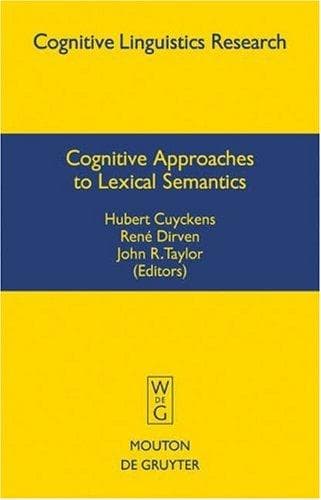 Tapa de Cognitive approaches to lexical semantics