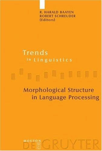 Tapa de Morphological structure in language processing