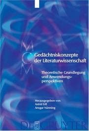 Tapa de Gedächtniskonzepte der Literaturwissenschaft