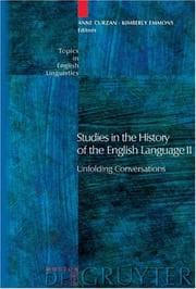 Tapa de Studies in the history of the English language II