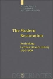 Tapa de Modern Restoration