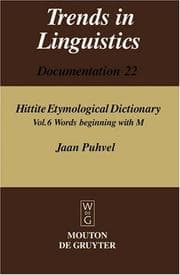 Tapa de Hittite Etymological Dictionary