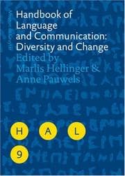 Tapa de Handbook of language and communication: diversity and change