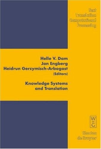 Tapa de Knowledge systems and translation