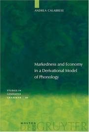 Tapa de Markedness and economy in a derivational model of phonology
