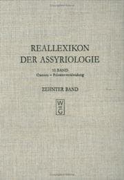 Tapa de Reallexikon der Assyriologie und Vorderasiatischen Archaologie
