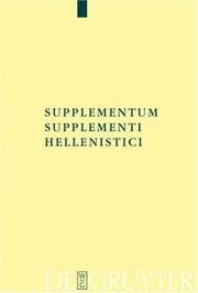 Tapa de Supplementum Supplementi Hellenistici (Texte Und Kommentare: Eline Altertumswissenschaftliche Reihe) (Texte Und Kommentare: Eline Altertumswissenschaftliche Reihe)