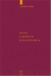 Tapa de Initia Carminum Byzantinorum (Supplementa Byzantina)
