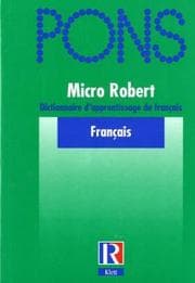 Tapa de Micro Robert, dictionnaire du français primordial