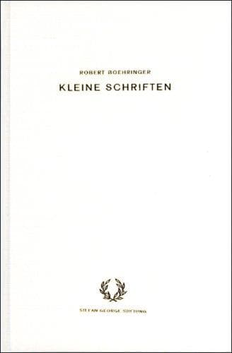 Tapa de Kleine Schriften